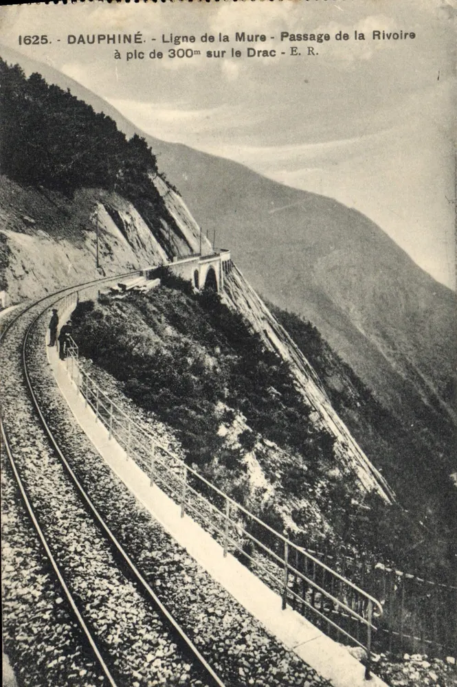 DAUPHINÉ - Linie der Mure - Rivoire-Pass, 300m Abstieg über den Drac - E.R. - n°1625 - Vorderseite