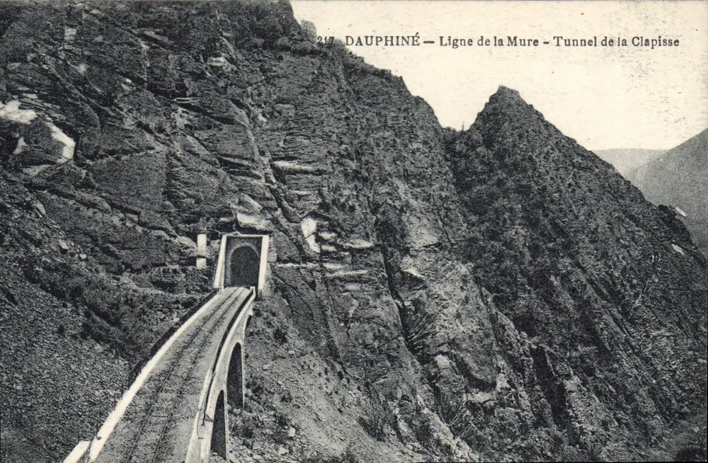Clapisse-Tunnel — Linie der Mure — Dauphiné - Vorderseite