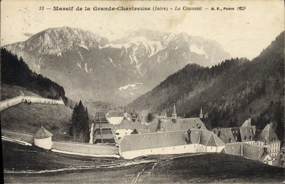 Massif de la Grande-Chartreuse (Isère) — O Mosteiro — B.F., PARIS - Frente