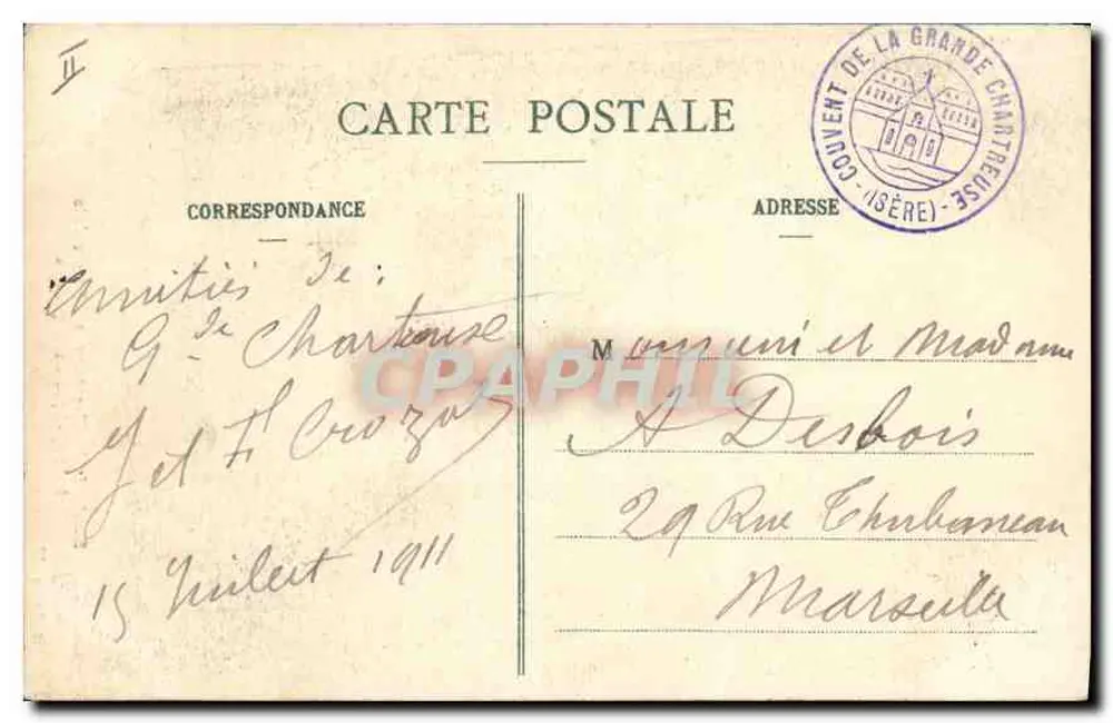 Route de la Chartreuse - Fourvoirie - Die Likörfabrik — J. G., Verlag, Volron - 92 - Rückseite