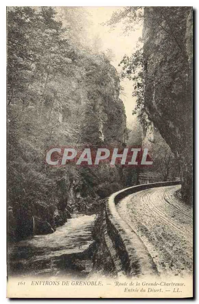 Um Grenoble — Route de la Grunde-Chartreuse — Eingang in den Desert — LL - Vorderseite
