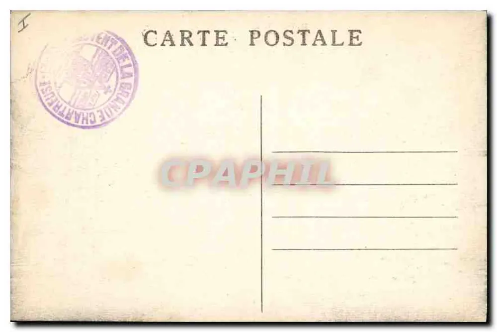 Abtei La Grande-Chartreuse — Der Ehrenhof — CI. A.V. - Rückseite