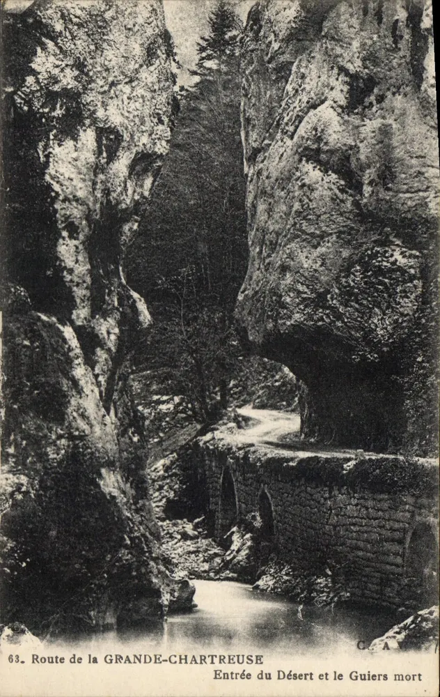 Entrée du Désert und der Guiers mort — Route de la Grande-Chartreuse — C.A. n°63 - Vorderseite