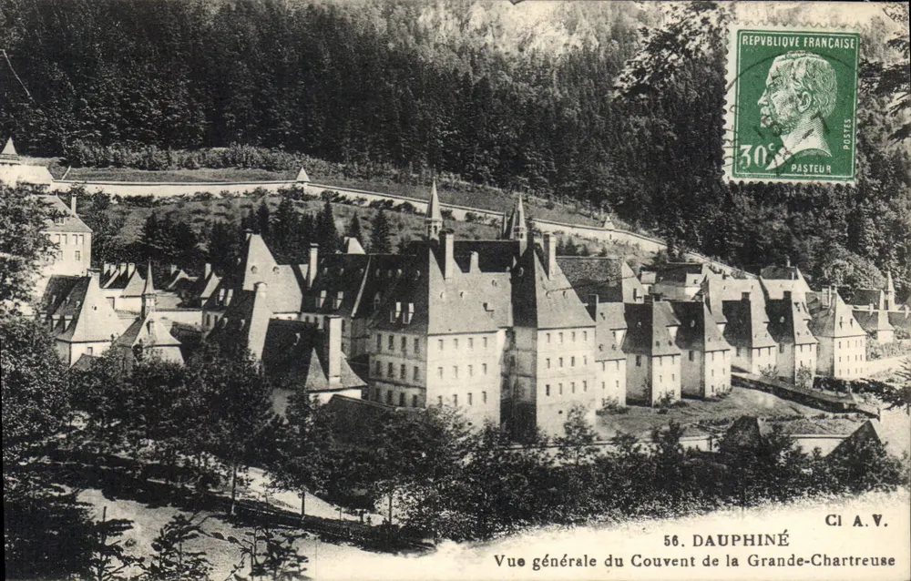 Allgemeiner Blick auf das Kloster Grande-Chartreuse — Dauphiné — CI A.V. n°56 - Vorderseite