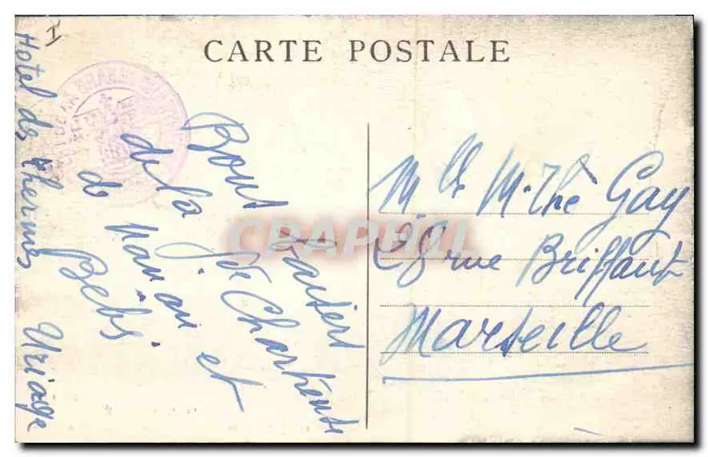 Allgemeiner Blick auf das Kloster Grande-Chartreuse — Dauphiné — CI A.V. n°56 - Rückseite