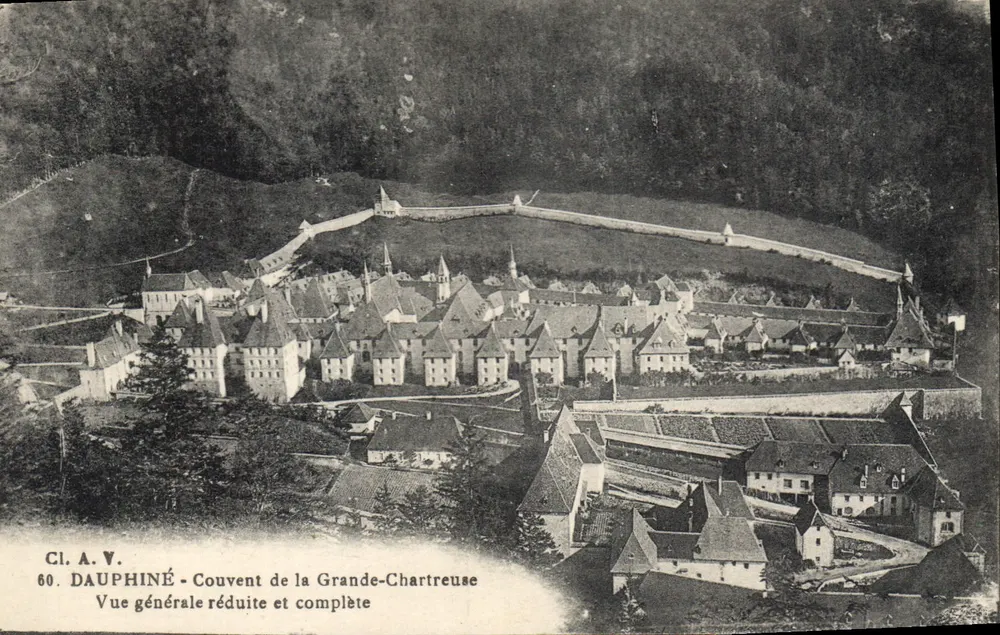 Dauphiné - Kloster Grande-Chartreuse - Allgemeiner reduzierter und vollständiger Blick — Cl. A. V. n°60 - Vorderseite