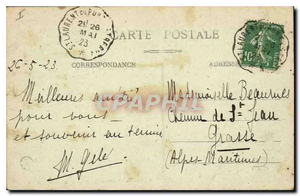 Grande Chartreuse — Celula do Prior Geral — editor desconhecido, n° 23 - Verso