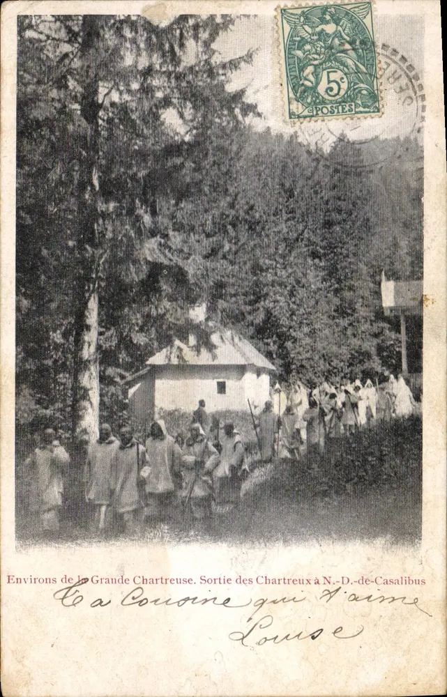 Environs de la Grande Chartreuse — Sortie des Chartreux à N.-D.-de-Casalibus — Éditeur non visible - Vorderseite