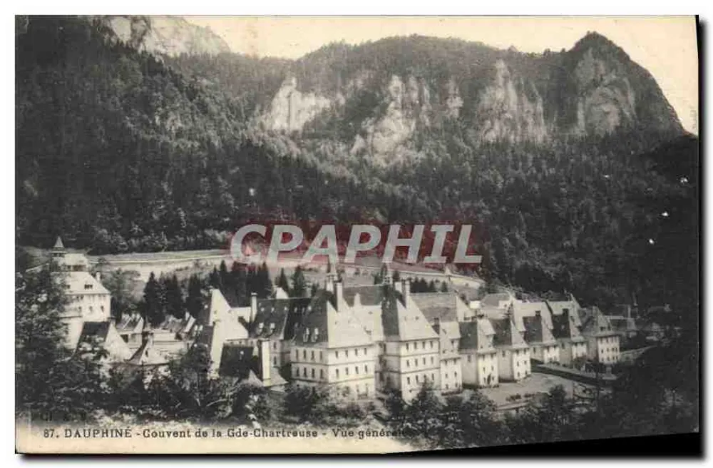 Dauphiné - Mosteiro da Grande Chartreuse - Vista geral - Frente