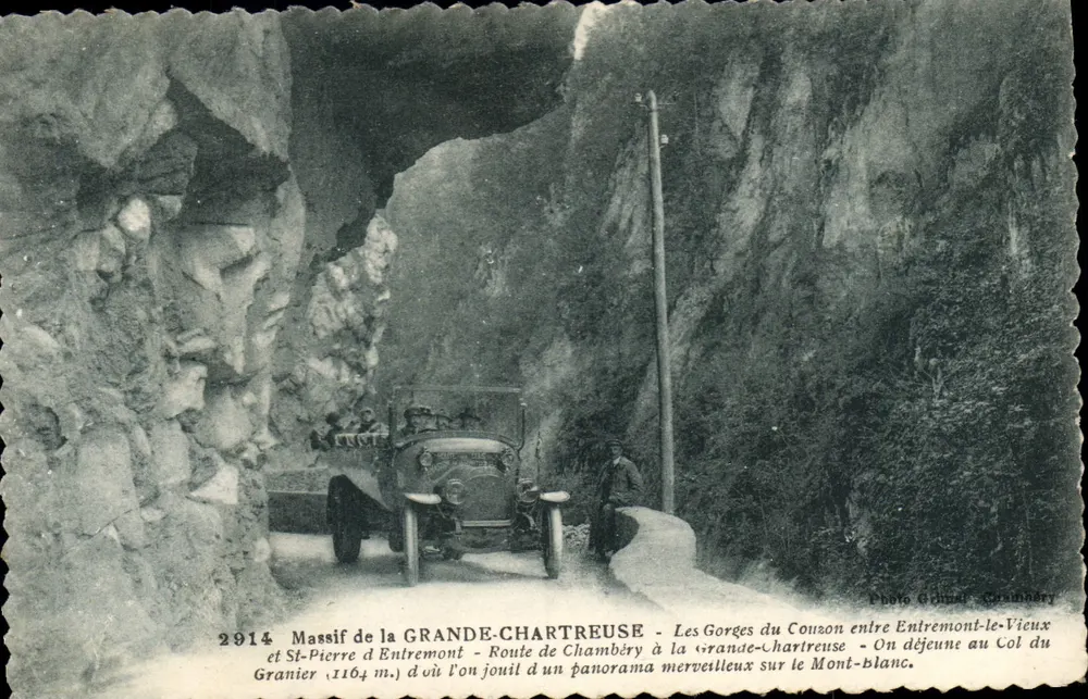 Gorges du Couzon - Panorama über den Mont-Blanc — Photo Grumier, Granier - Vorderseite