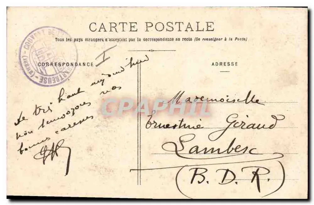 Entrada do Convento da Grande Chartreuse — Grenoble, Vétron — J. G., editor, Vétron, 346 - Verso