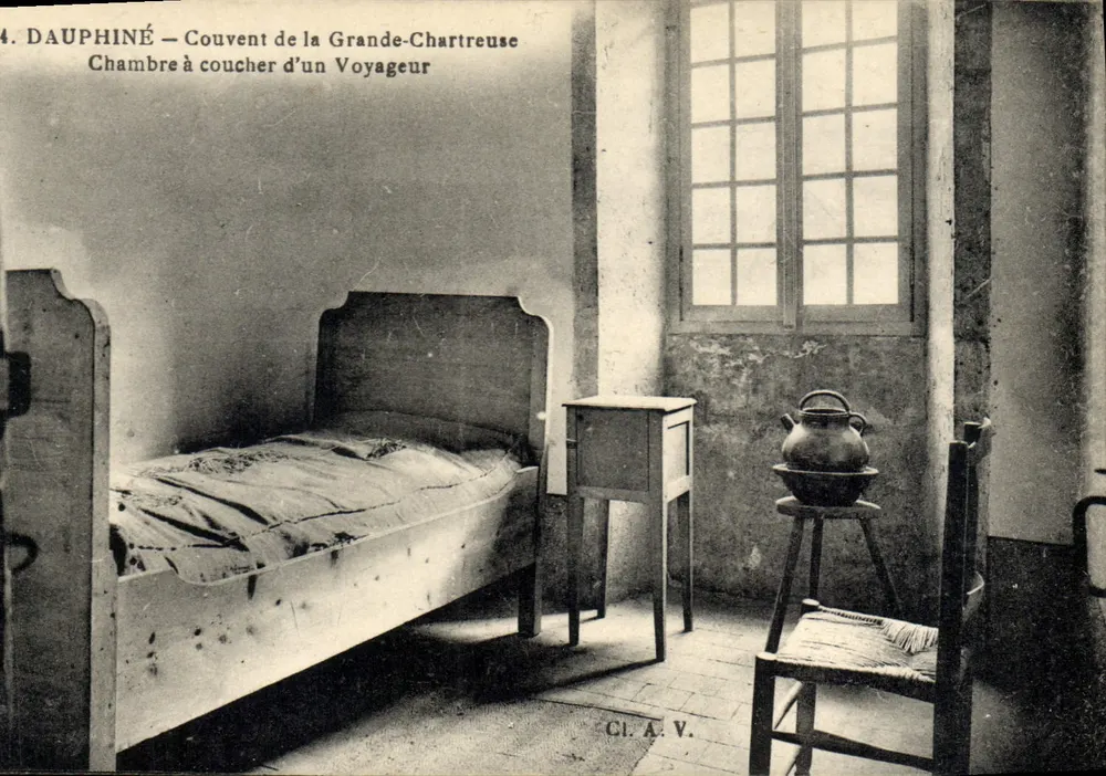 Dauphiné — Konvent von la Grande-Chartreuse — Schlafzimmer eines Reisenden - Vorderseite