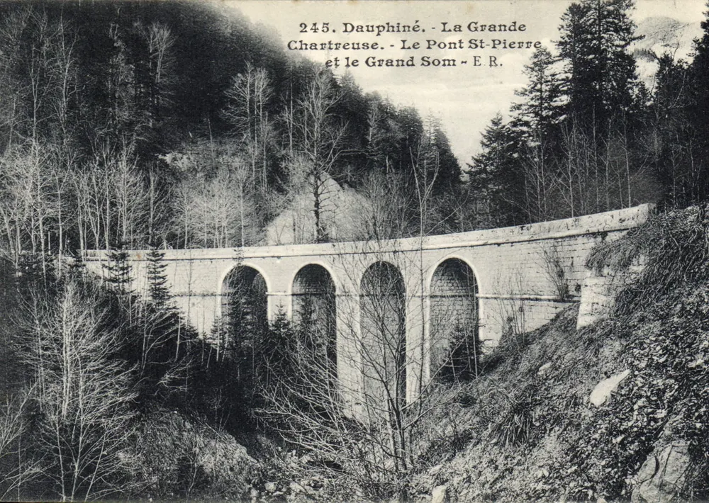Dauphiné - La Grande Chartreuse - Brücke St. Peter und der Grand Som - E.R. - Vorderseite