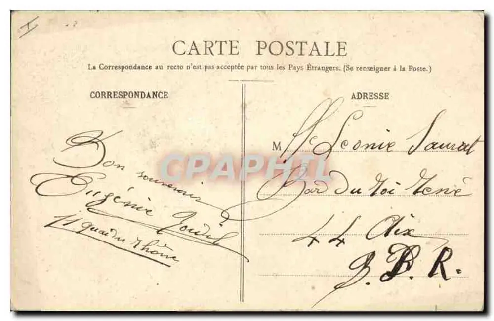 Rodovia da Chartreuse — Pico da Œillette — J. G., editor, Voiron - 96i - Verso