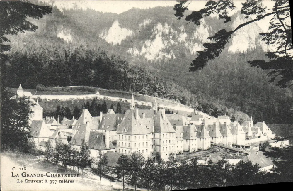 La Grande-Chartreuse — O Convento a 977 metros — C. 113 - Frente