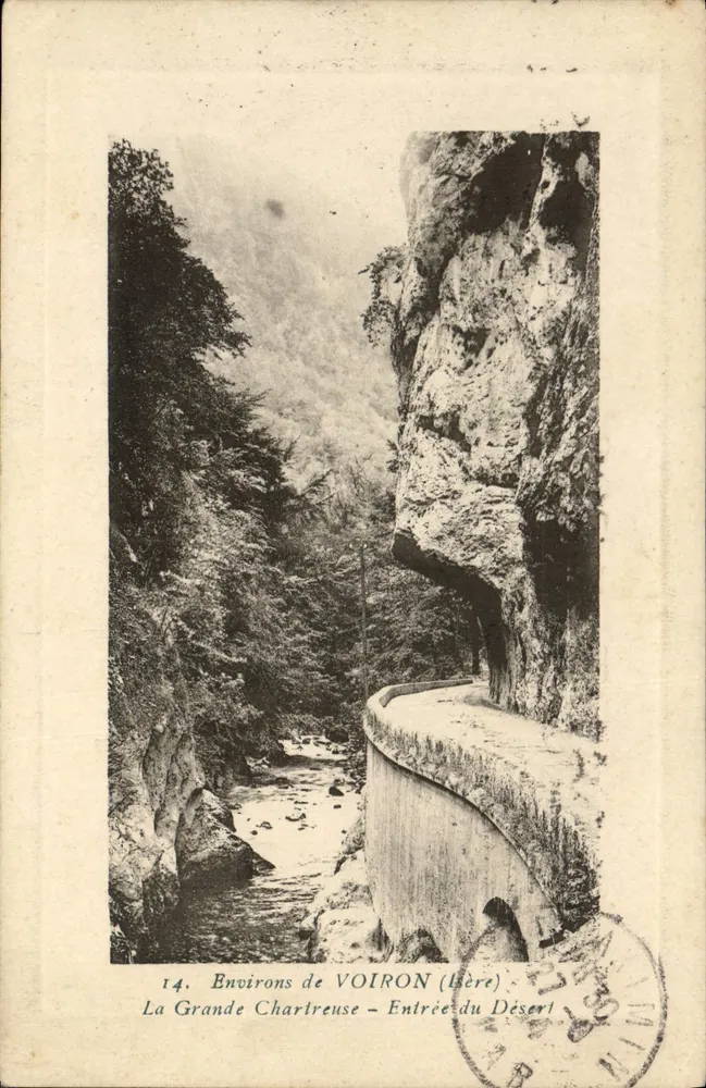 Umgebung von VOIRON (Isère) — La Grande Chartreuse — Eingang zum Desert — Édit. du Printemps, Armand - Voiron - Vorderseite