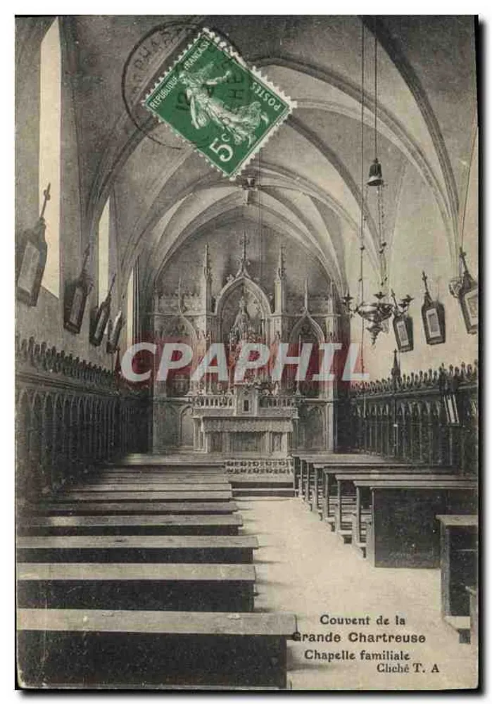 Kloster der Grande Chartreuse — Familienkapelle — Cliché T. A. - Vorderseite