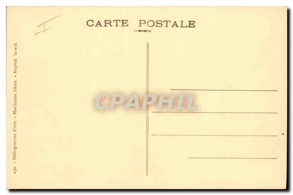 Massiv Chartreuse — Der Porte-Pass und die Straße nach Saint-Pierre — Kunst-Heliogravur, Nr. 330 - Rückseite