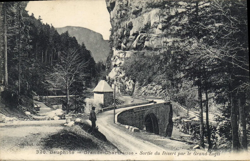 Dauphiné — Grande-Chartreuse — Ausgang aus dem Wüste durch den Grand-Logis — C. Gaffert, n°326 - Vorderseite
