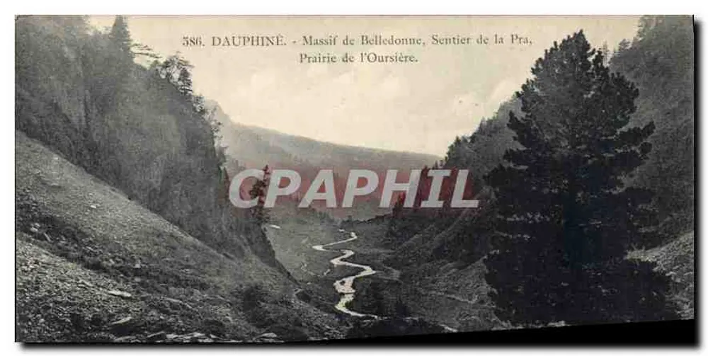Dauphiné - Massif de Belledonne, Sentier de la Pra, Prairie de l'Oursière - Vorderseite