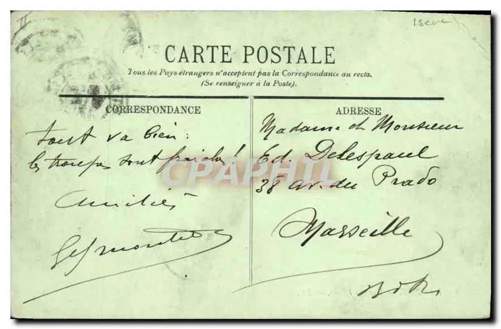La Sone — Vista sobre a Isère — LL. Editor LL, n°3 - Verso