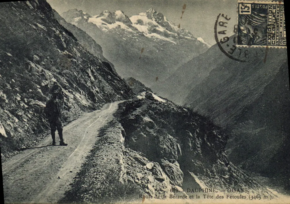 Route de la Bérarde und Tête des Fétoules — Dauphiné — Oisans — 3465 m. - Vorderseite