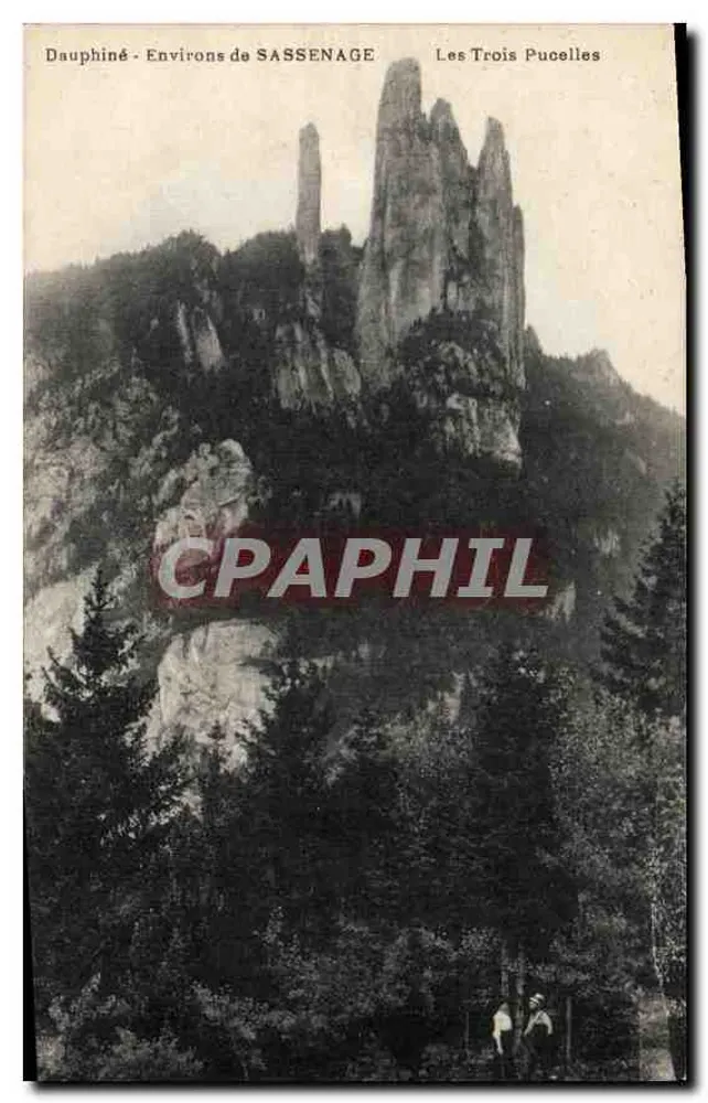 As Três Virgens — Dauphiné, Entorno de Sassenage - Frente