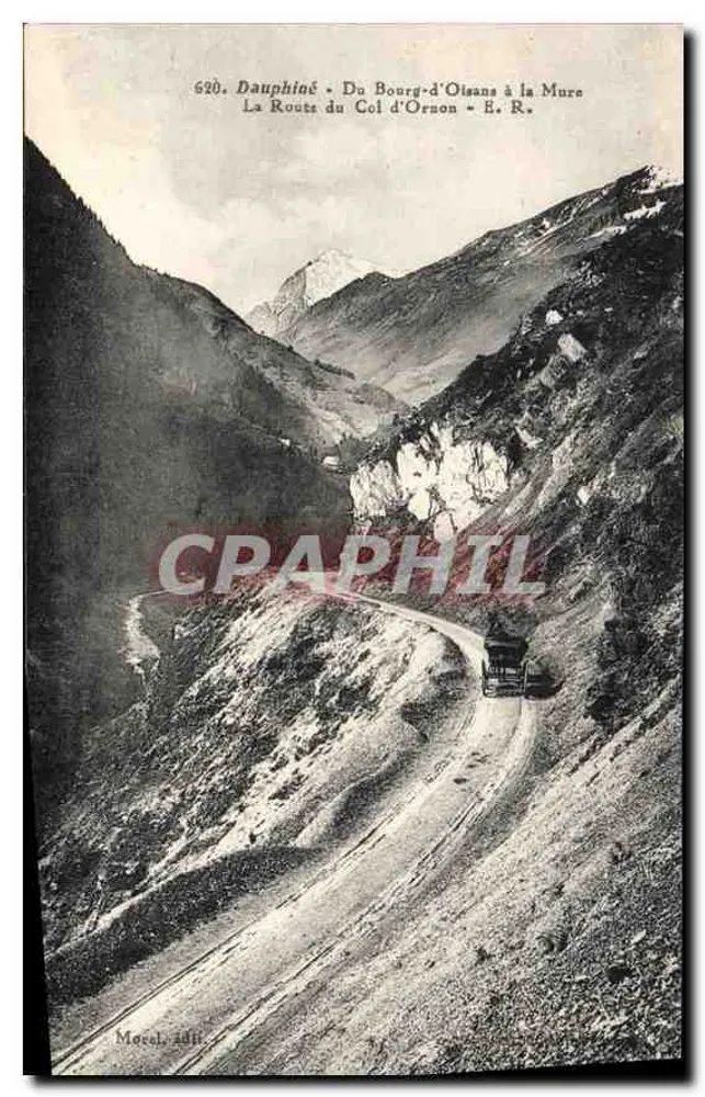 Route des Col d'Orson - Dauphiné — Von Bourg-d'Oisans nach La Mure — édit. Moccal - Vorderseite