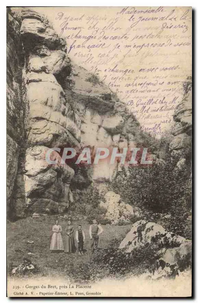 Gorges do Bret, perto de La Placet — Chiché A. V. - Papelaria-Editora, L. Pons, Grenoble - Frente