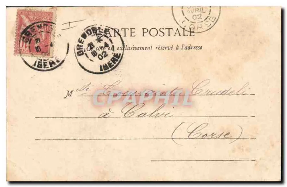Gorges do Bret, perto de La Placet — Chiché A. V. - Papelaria-Editora, L. Pons, Grenoble - Verso