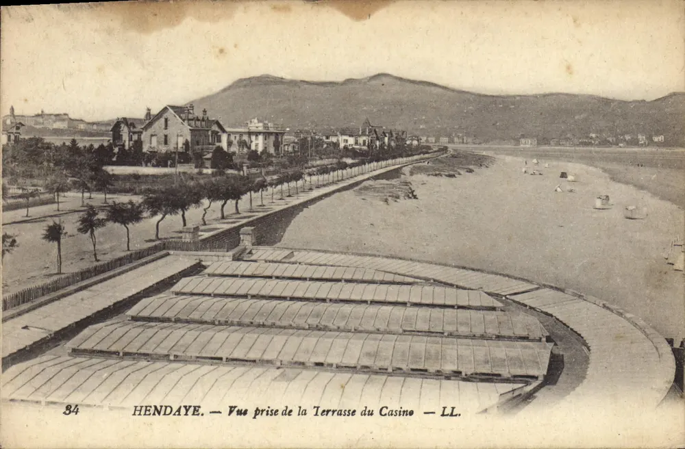 Hendaye — Aufnahme von der Terrasse des Casinos — LL. Nr. 84 - Vorderseite