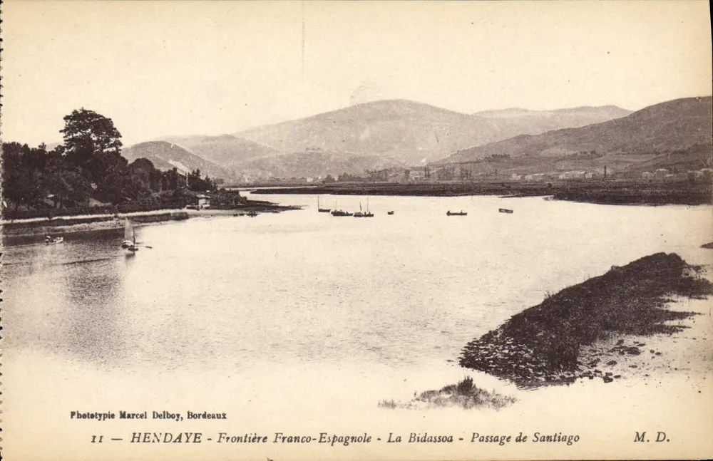 Hendaye - Französisch-spanische Grenze - Der Bidassoa - Santiago-Passage - Vorderseite