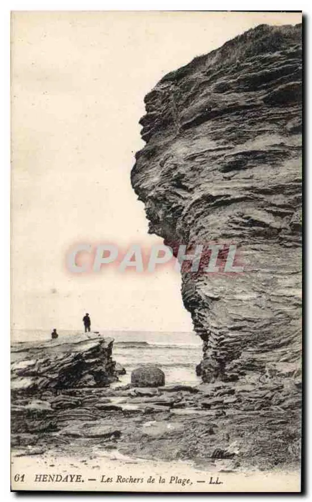 Hendaye — Os Rochos da Praia — LL, n°61 - Frente