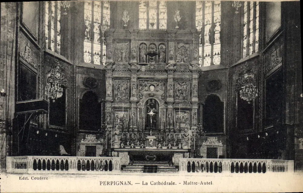 Perpignan — A Catedral — Altar-mestre - Frente