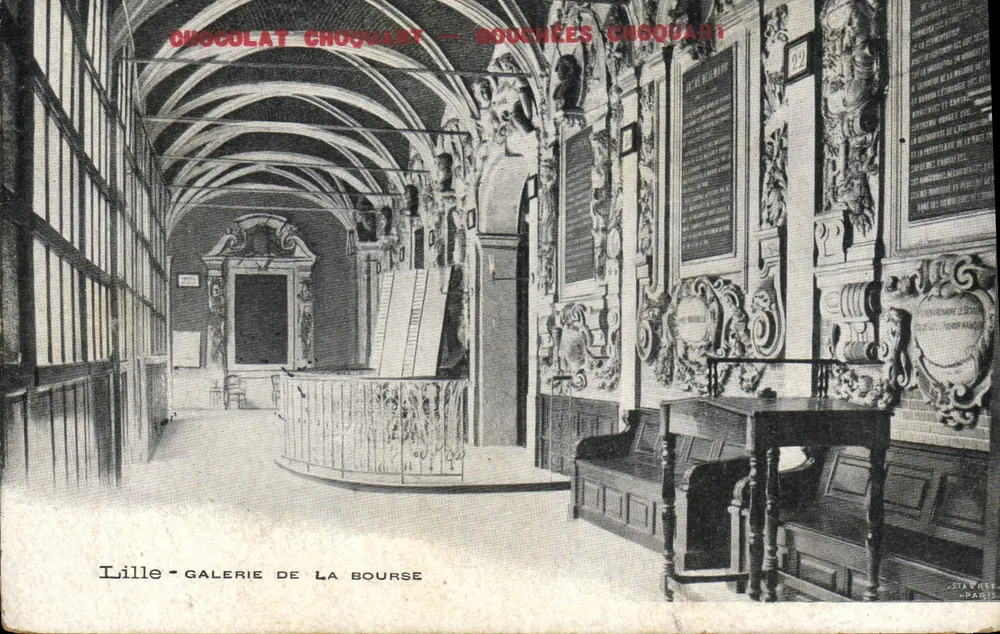 Lille - Galeria da Bourse — Chocolate Choquart — Bouchées Choquart — editor Stavrek, Paris - Frente