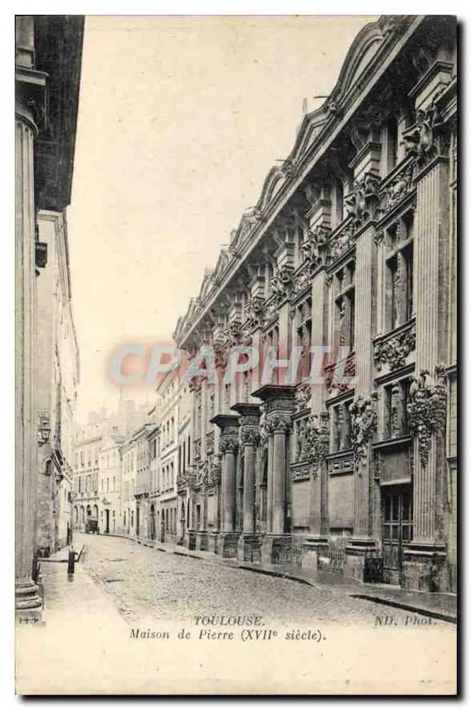 Toulouse — Casa de Pedra (século XVII) — ND. Fot. - Frente