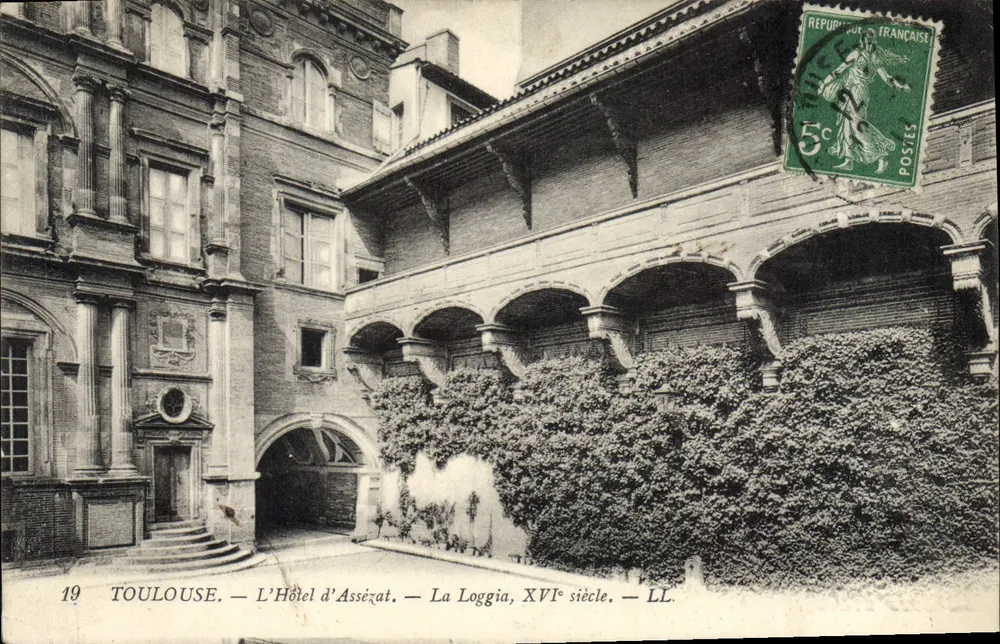 Toulouse — Das Hotel d'Assézat — Die Loggia, 16. Jahrhundert — LL. - Vorderseite