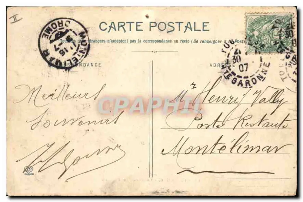 Toulouse - O Canal de Brienne — Phototypie Labourde Frères, Toulouse, n° 56 - Verso
