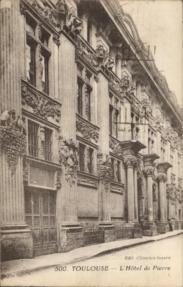 Toulouse — O Hotel de Pierre — Edit. Clémence-Isaure, n° 500 - Frente