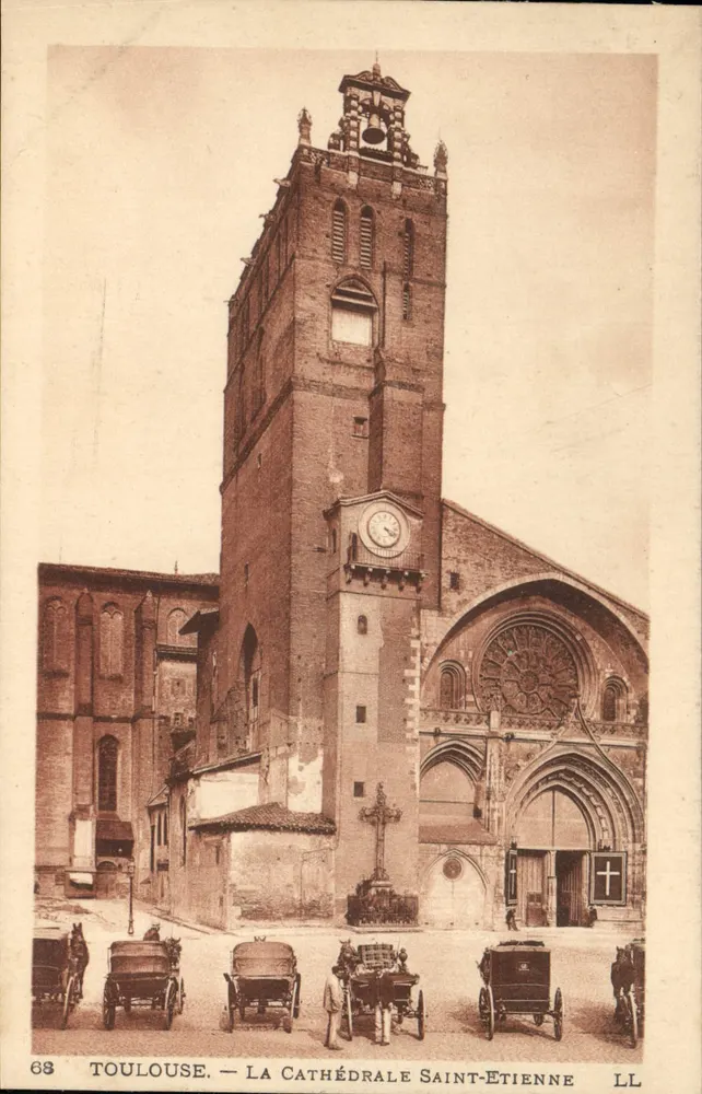 Toulouse — Die Kathedrale Saint-Etienne — LL - Vorderseite