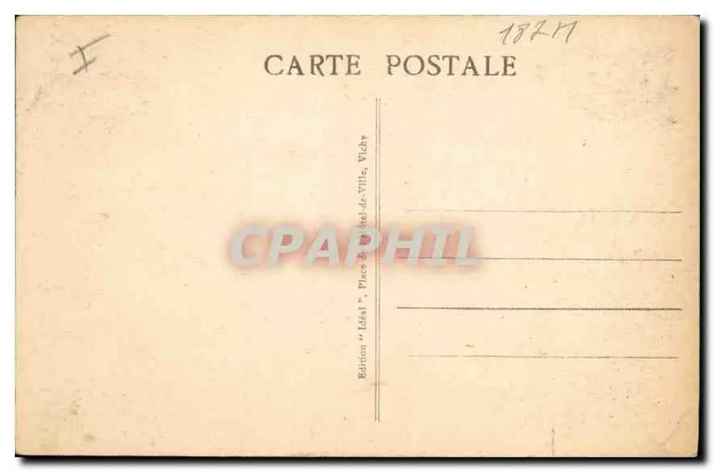 Der Felsen von LA BOURBOULE und das Plateau von Charlannes — Die pittoreske Auvergne — Ideal, n° 3049 - Rückseite