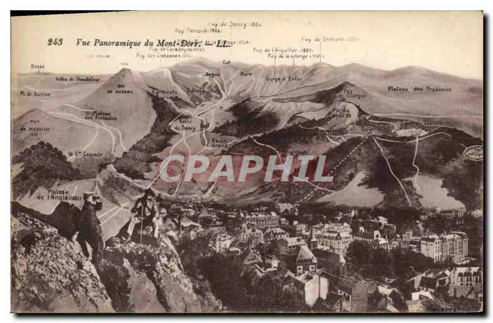 Vista panorâmica do Mont-Doré — Editor Olépard, n° 248 - Frente