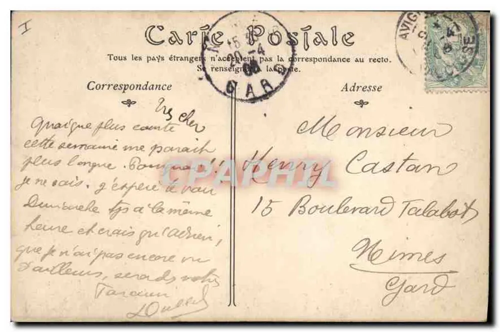Avignon — Catedral, Capela Notre-Dame-des-Douleurs — Editor: C. D. R. n° 101 - Verso