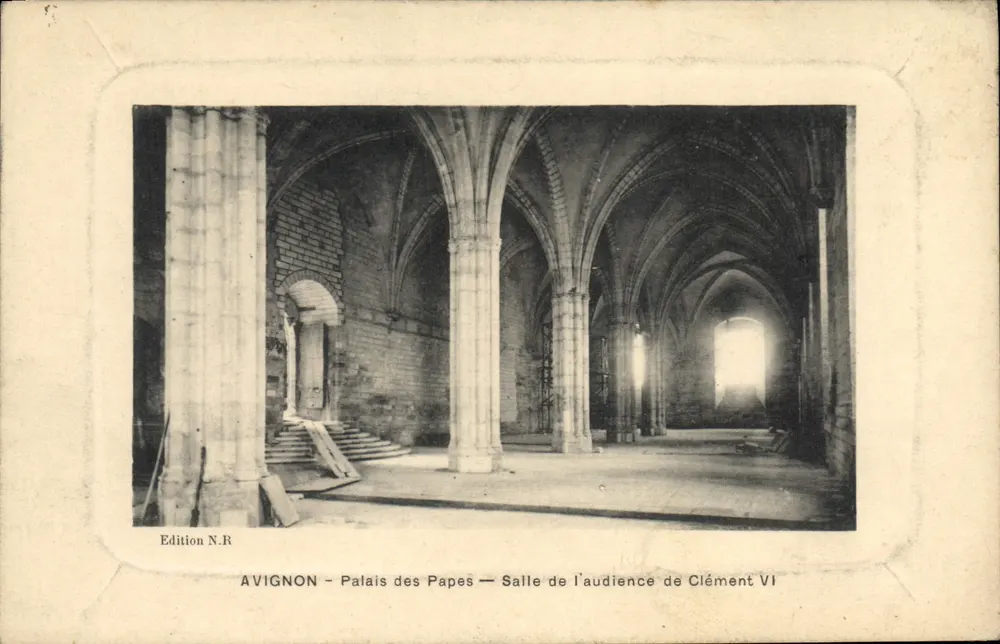 Avignon - Palast der Päpste - Audienzhalle von Clement VI — Edition N.R. - Vorderseite