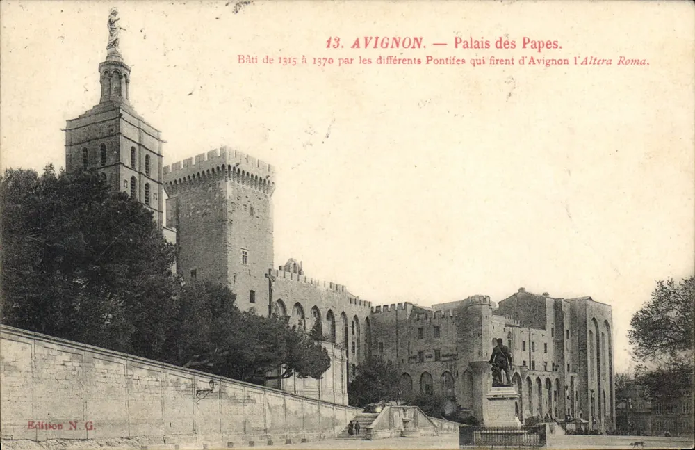 Avignon — Palácio dos Papas — Edição N.G. n°13 - Frente