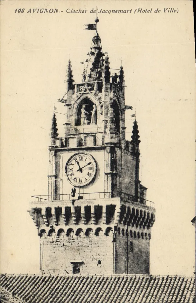 Avignon - Glockenturm von Jacq nemart (Stadthaus) — n° 108 - Vorderseite