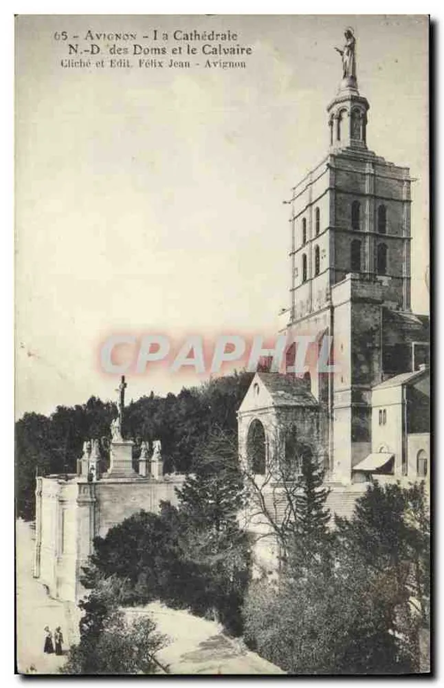 Avignon - Die Kathedrale, die Doms und der Calvaire — Foto und Verlag Félix Jean - Nr. 65 - Vorderseite