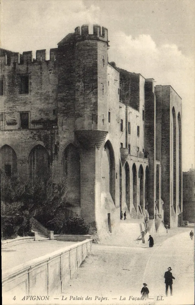 Avignon — O Palácio dos Papas — A Fachada — LL - Frente