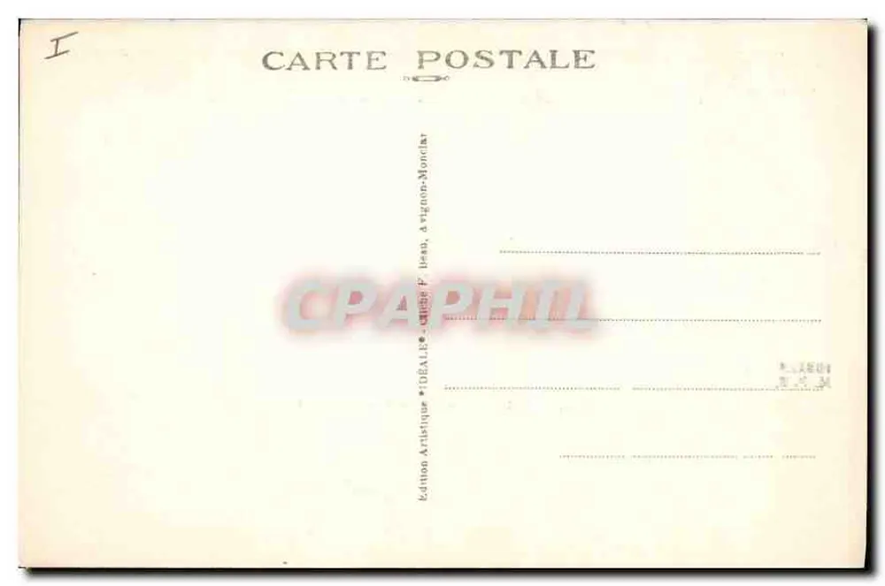 Avignon — O Ponte Saint-Bénézet — Edição Artística IDÉALE - Verso