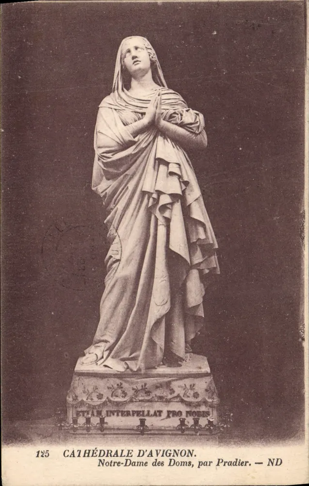 Estátua de Nossa Senhora dos Dons — Catedral de Avignon — por Pradier — ND 125 - Frente